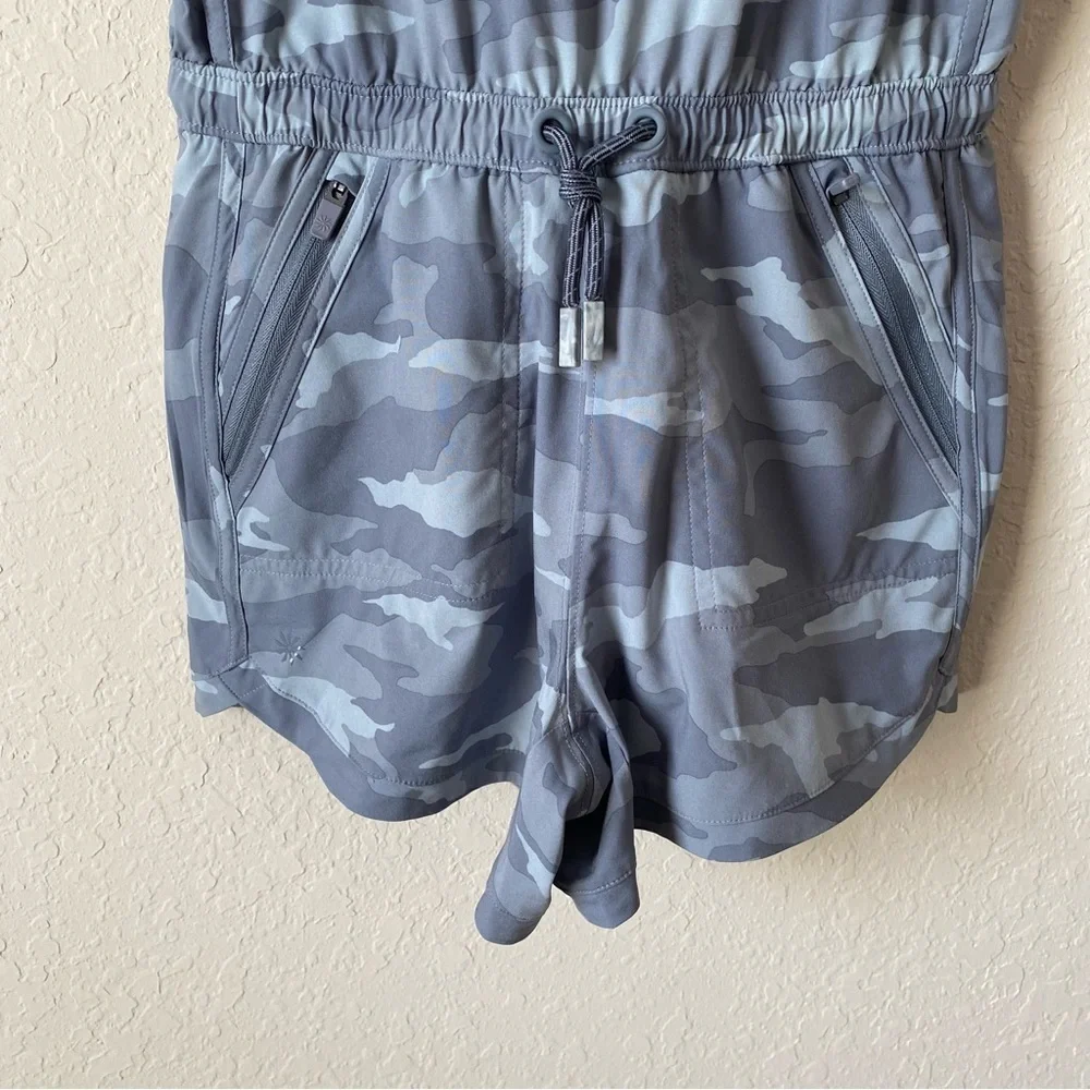 Athleta Girl | Girl's On The Go Romper Size Large 12 Camo Gray